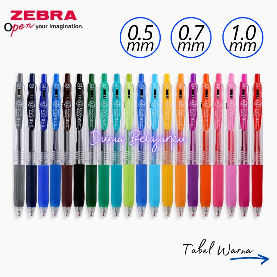 

Pulpen Sarasa Pen Gel Zebra Sarasa Clip JAPAN 0.5 / 0.7 / 1.0mm