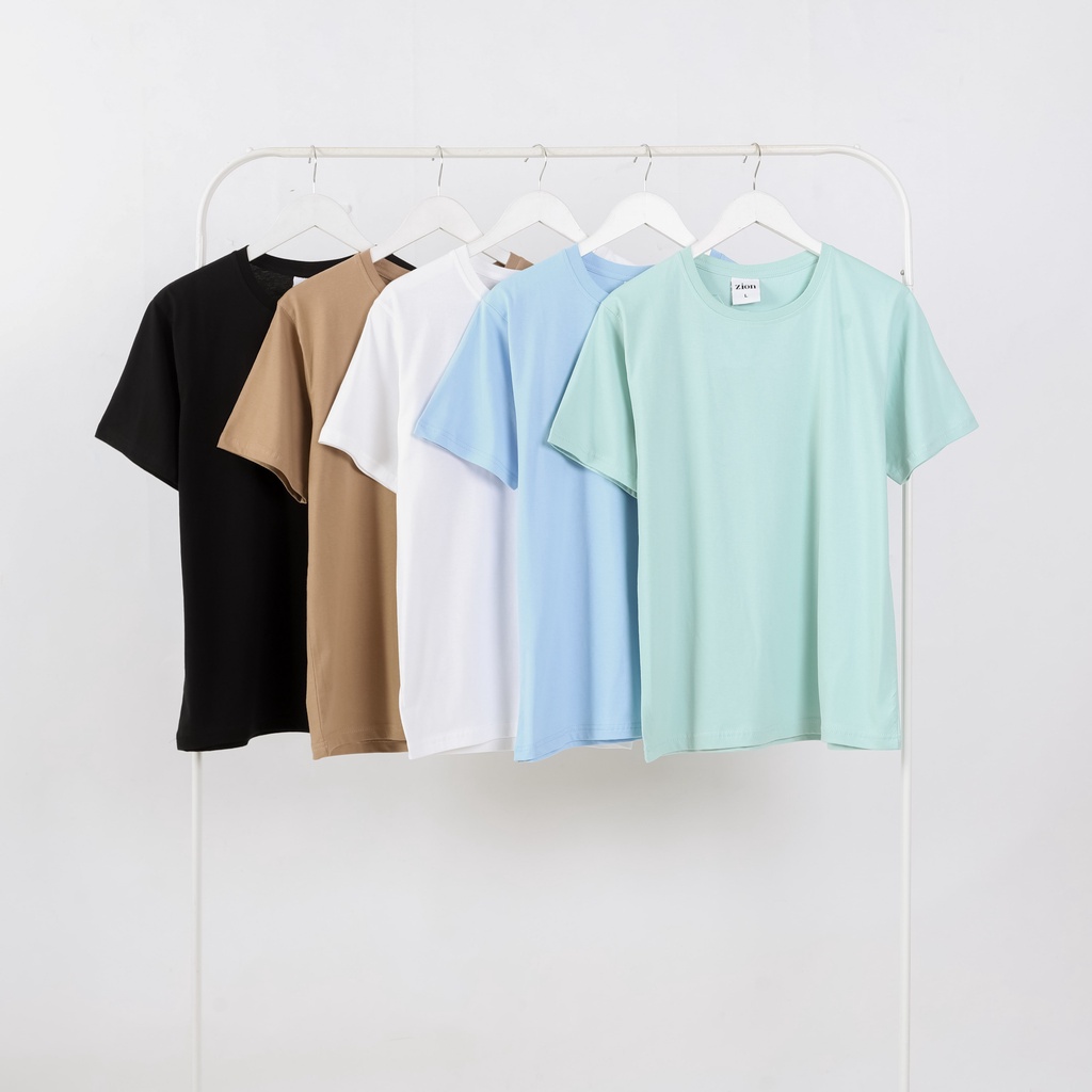 Zion Basic Kaos Polos 100% Cotton Combed 30s Premium - Jet Black