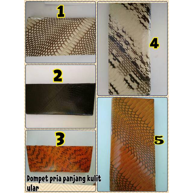 dompet kulit pria wanita kulit ular asli