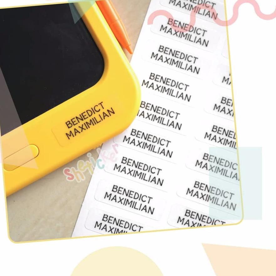 

FlashSale!⭐ Label Nama Transparan 1.2 x 3.8 cm .!