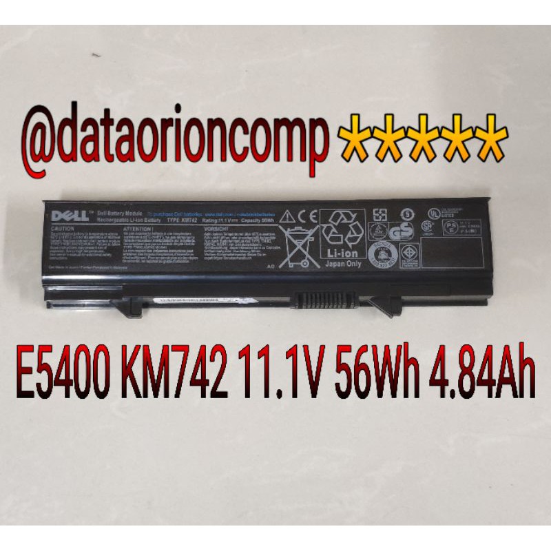 Baterai Battery DELL Latitude E5400 E5410 E5500 E5510 Series T749D