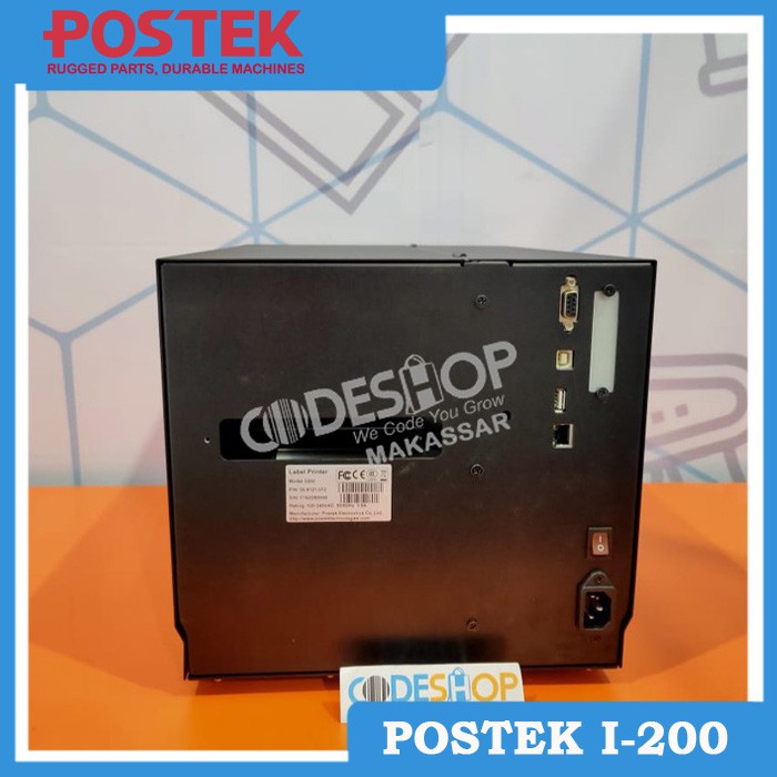 PRINTER BARCODE POSTEK I200 PRINTER LABEL BARCODE