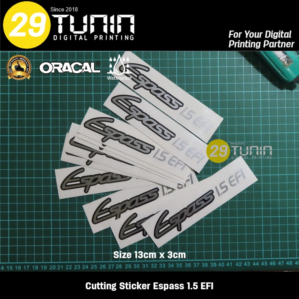 Cutting Sticker Daihatsu Espass EFI 1.5