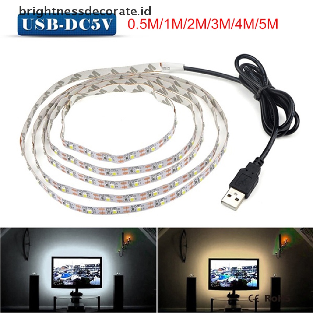 [birth] 5V TV LED Backlight USB LED Strip Light Decor Lamp Tape TV Background Lighting [ID]