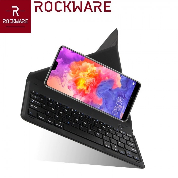 109 ROCKWARE RW-JP280 - Slim Bluetooth Keyboard with Stand Bracket Case