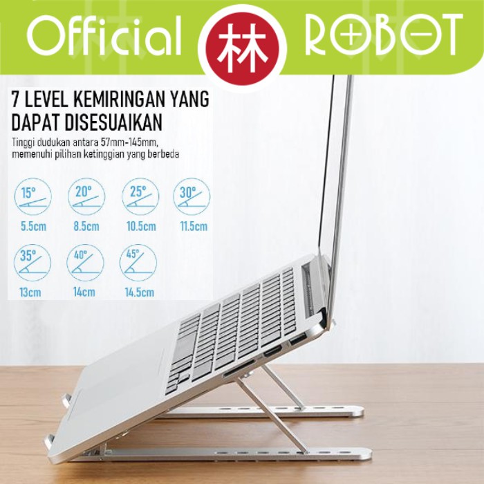 Robot RT-LS02 Aluminum Liftable &amp; Foldable Laptop Cooling Stand