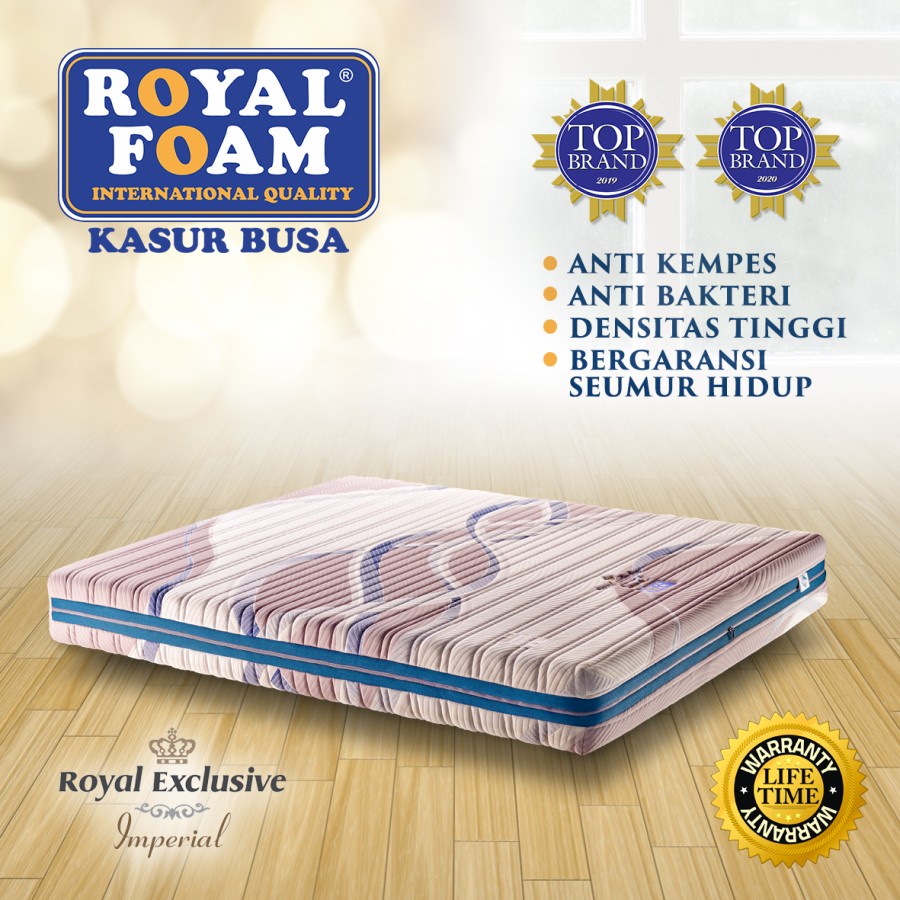 Mattrass Royal Foam Exclusive Imperial (Garansi Seumur Hidup)