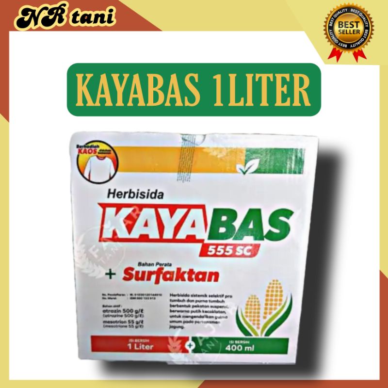PRODUK- KAYABAS 555 1 LITER PEMBASMI RUMPUT PADA TANAMAN JAGUNG/ KAYABAS 1 LITER/ HERBISIDA KAYABAS