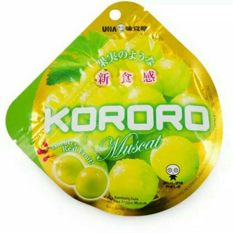 

Kororo Muscat Jelly Candy - Kembang Gula Jelly Rasa Anggur Muscat 40gr