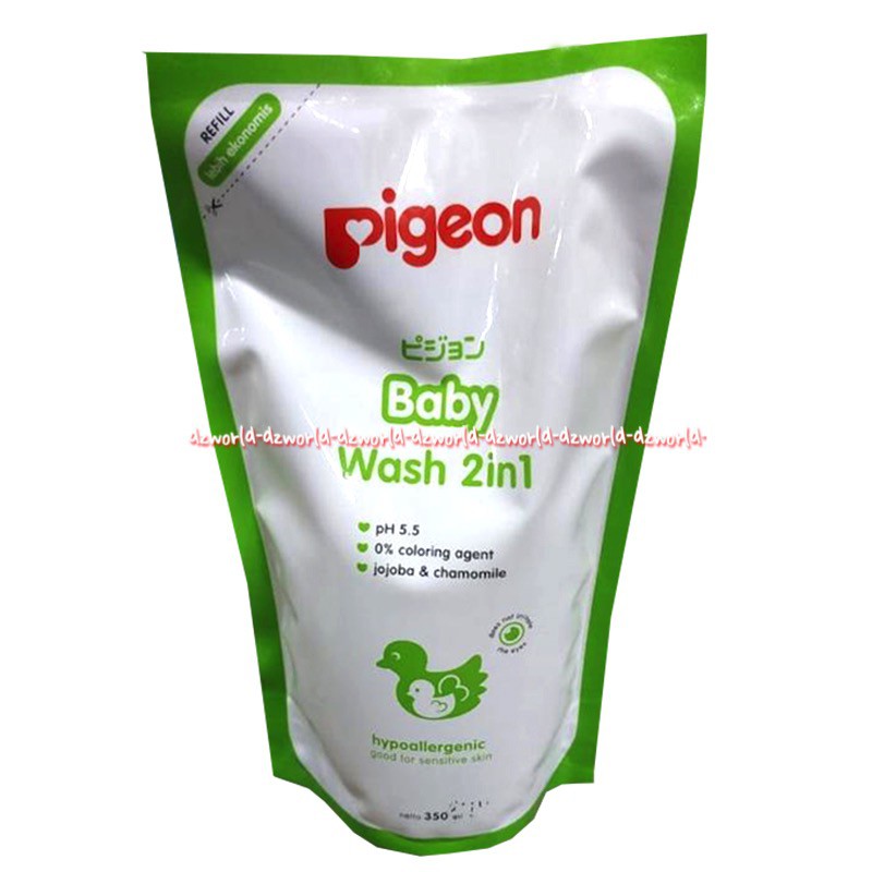 Pigeon Baby Wash 2In1 600ml Hair &amp; Body Sabun Mandi Bayi 600 ml Shampoo Bayi Refill Pigen