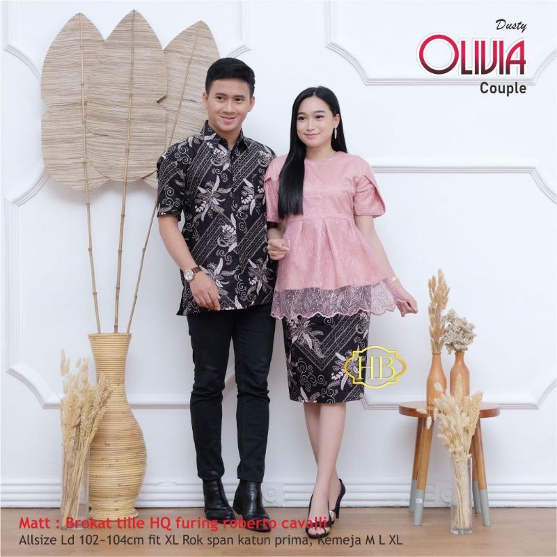 TERLARIS COUPLE BATIK TUNIK OLIVIA TERBARU 2021