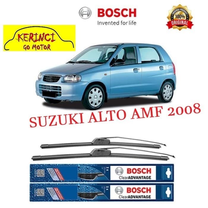 WIPER BOSCH CLEAR ADVANTAGE SUZUKI ALTO AMF 2008 22&quot; &amp; 14&quot; SEPASANG