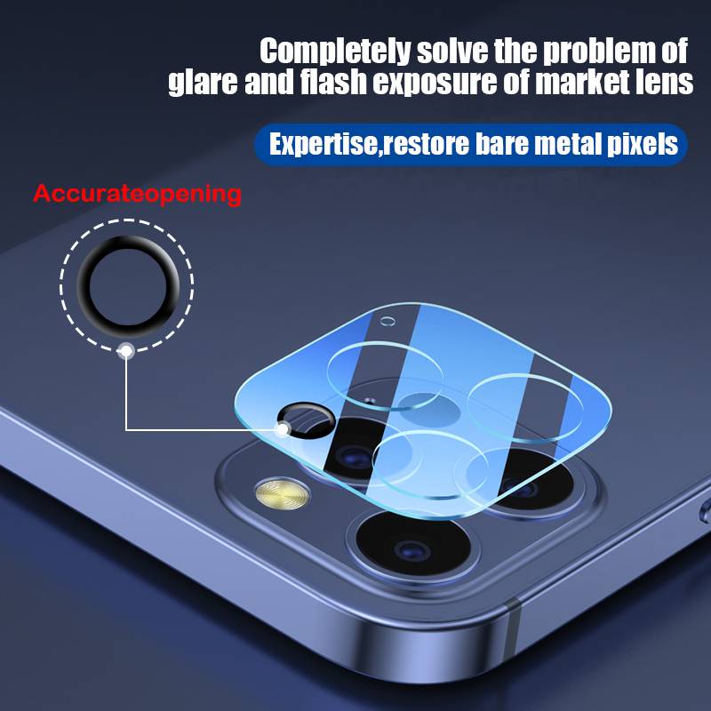 Camera Protector For iPhone 12 11 Pro Max Lens Glass XS Max X XR Screen Protector iPhone 11 7 8 Plus SE 2020 Camera Accessories