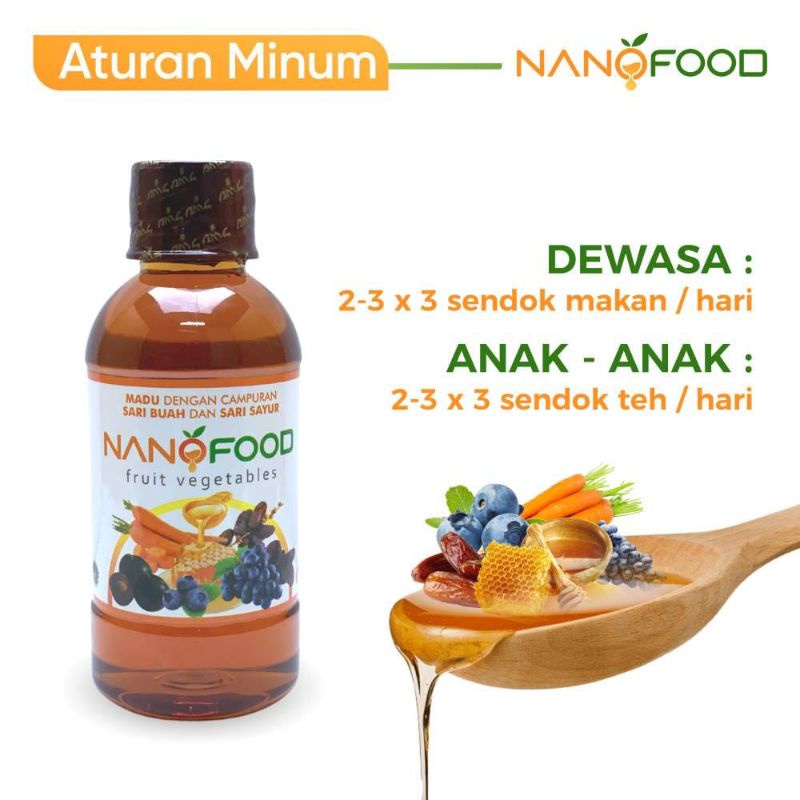 Madu Nanofood Untuk Anak & Dewasa Nano food Suplemen Daya Tahan Tubuh Original