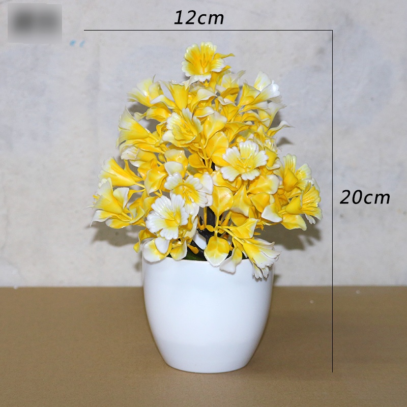 Retaily PT42 Pot Tanaman Hias Bunga Hias Plastik Ornamen Pot Bongsai Artificial Flower Decoration