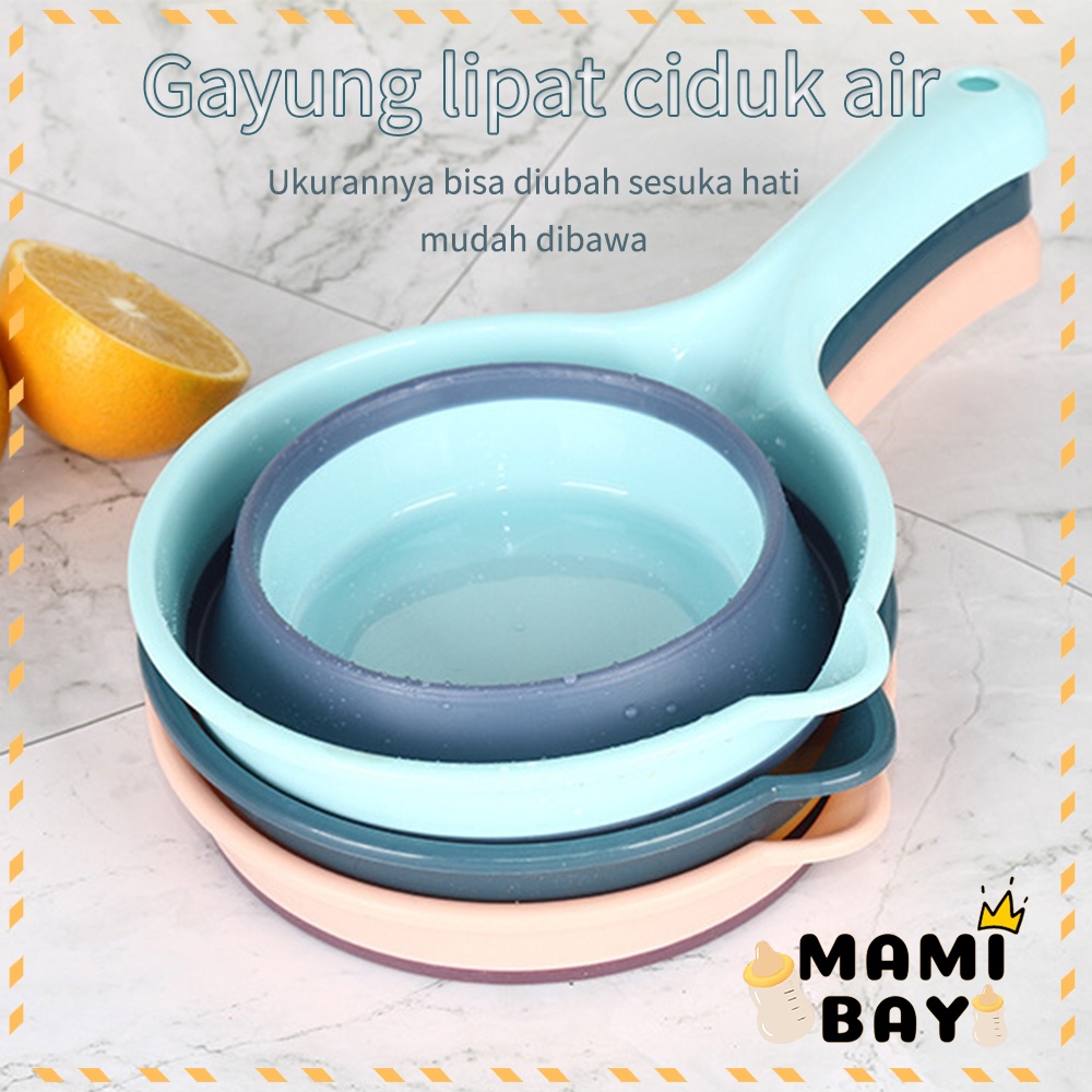 Mamibayi Gayung Mandi Lipat bahan silikon gayung lipat