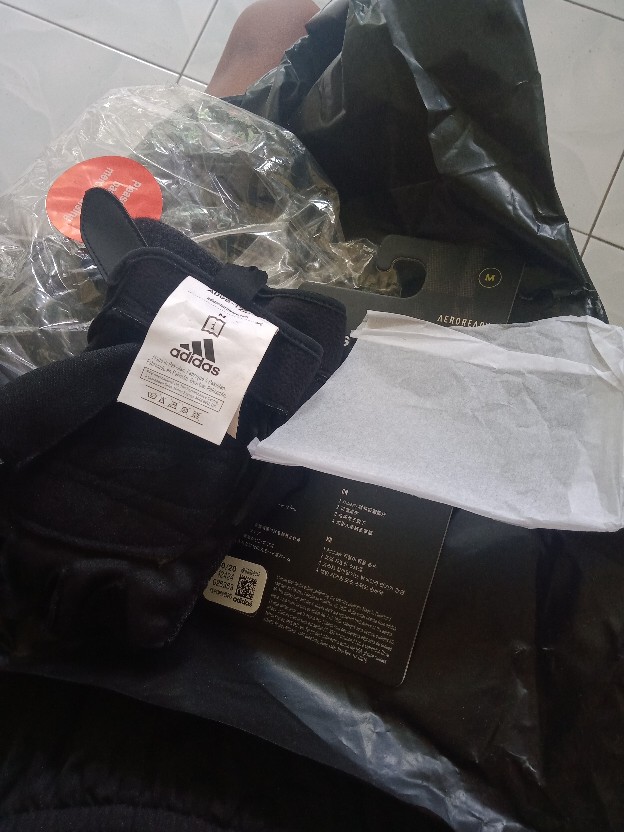 Adidas Essential Gloves White Sarung Tangan Fitness Adgb