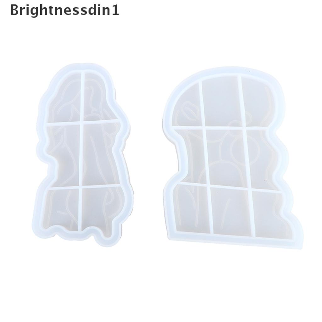 Cetakan Resin Epoksi Kristal Model Tubuh Abstrak 1 In 1 Bahan Silikon