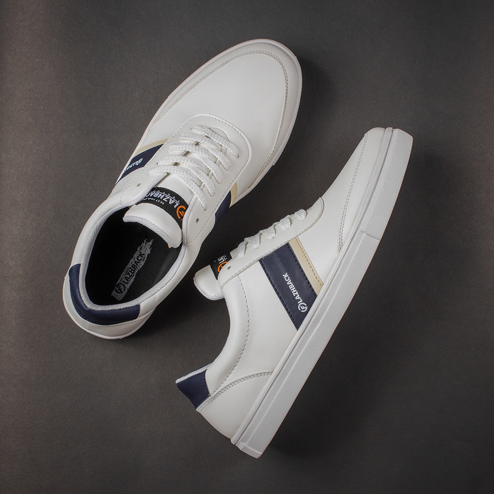 Sepatu Sneakers Pria Kasual F1201 White-Blue Sepatu Casual Sneaker Keren Casual Sepatu Ori Original 100% Sepatu Cowo Slip On Sneaker Sepatu Cowok Murah Sepatu Sneakers Santai Import Lokal Sepatu Sneakers Pria Hitam Putih Sepatu Sneakers Laki Laki Tali