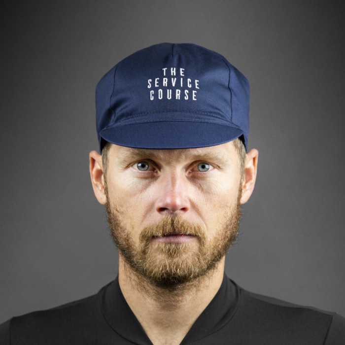 The Service Course Cycling Cap Black Navy Green - Hitam