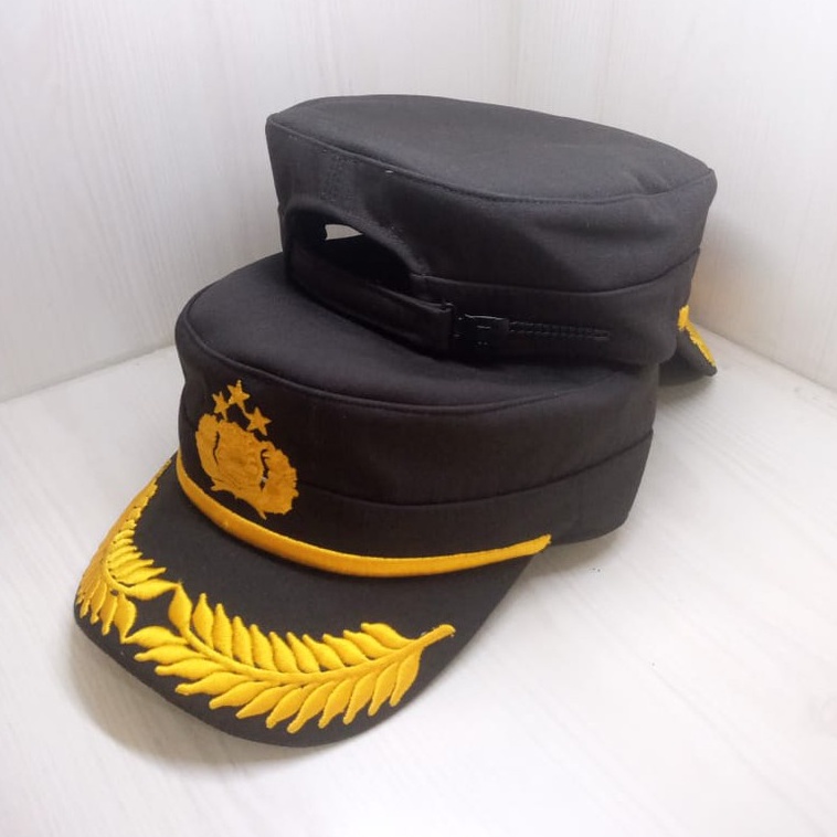 Topi Komando POLRI Pamen Coklat