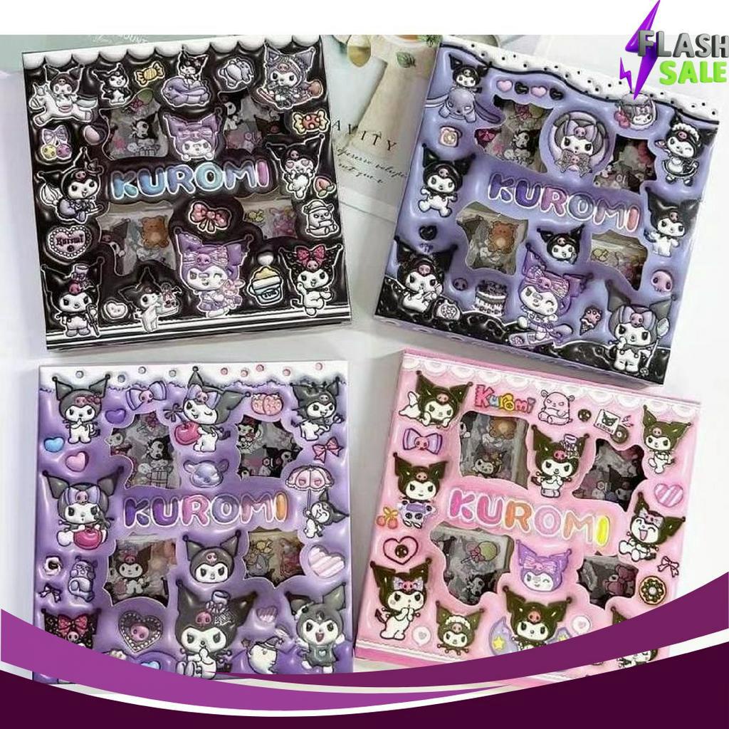 

KUALITAS OKE STICKER LUCU 2D KARAKTER KUROMI UNGU ISI 1 LEMBAR PER BOX