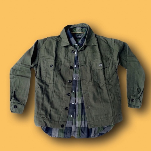 Jaket Canvas Hijau Army