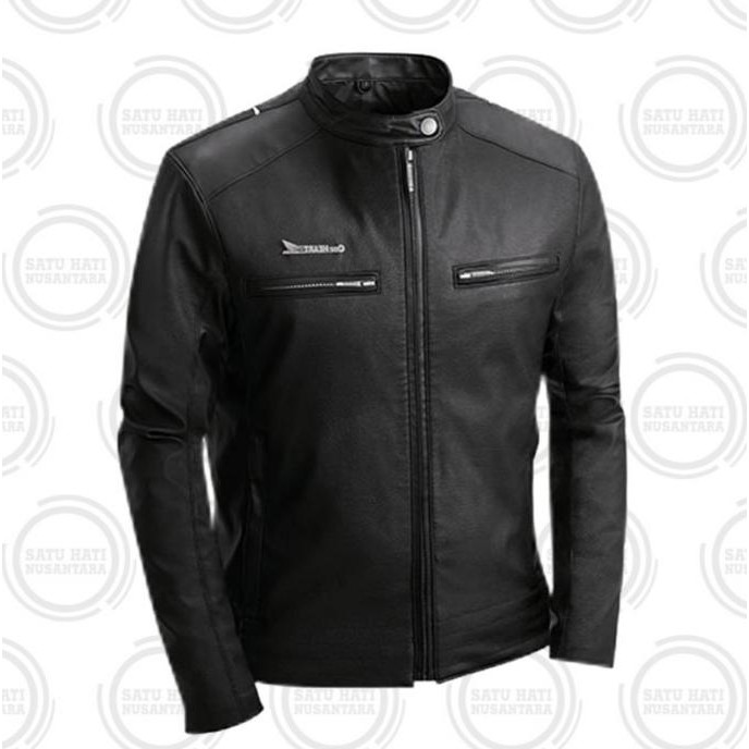 New Honda Ori Elegant Stylish Leather Jacket V2 / Jaket Kulit Motor Ori