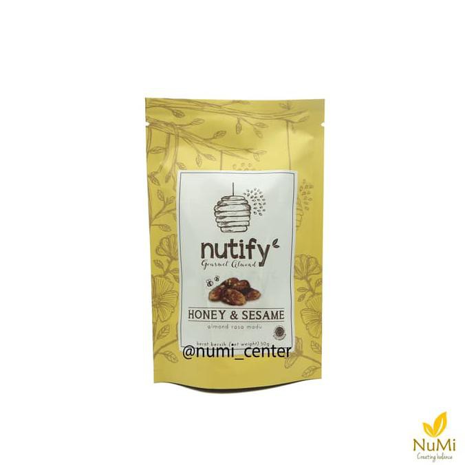 

Nutify Gourmet Almond Honey & Sesame 50G | Snack Kacang Almond Titanium.Store1