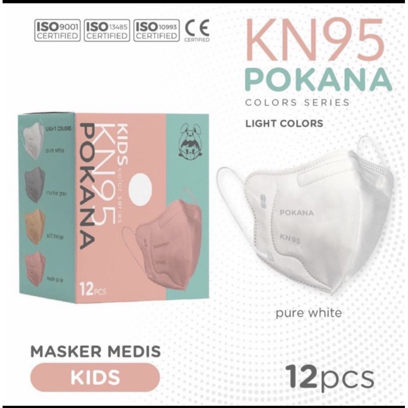 Masker Pokana Kids KN95 6ply isi 12 pcs