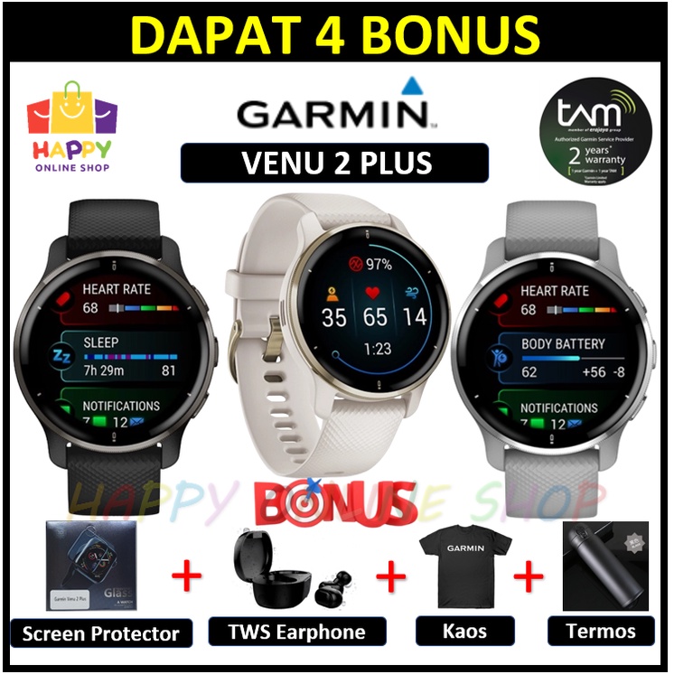 Garmin Venu 2 Plus Smart Wacth Garansi Resmi 2 tahun SmartWatch Venu2