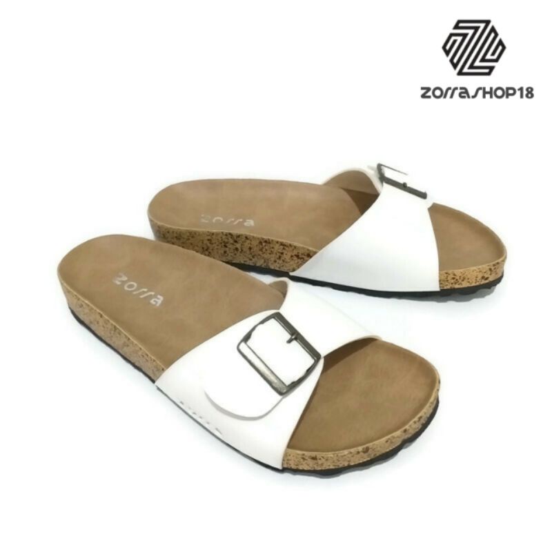 Zorra Kimmi sandal wanita selop briken gesper satu-4