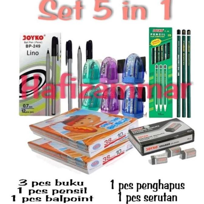 

Buku Tulis Sidu/SET ALAT TULIS SEKOLAH 5 IN 1/peralatan sekolah