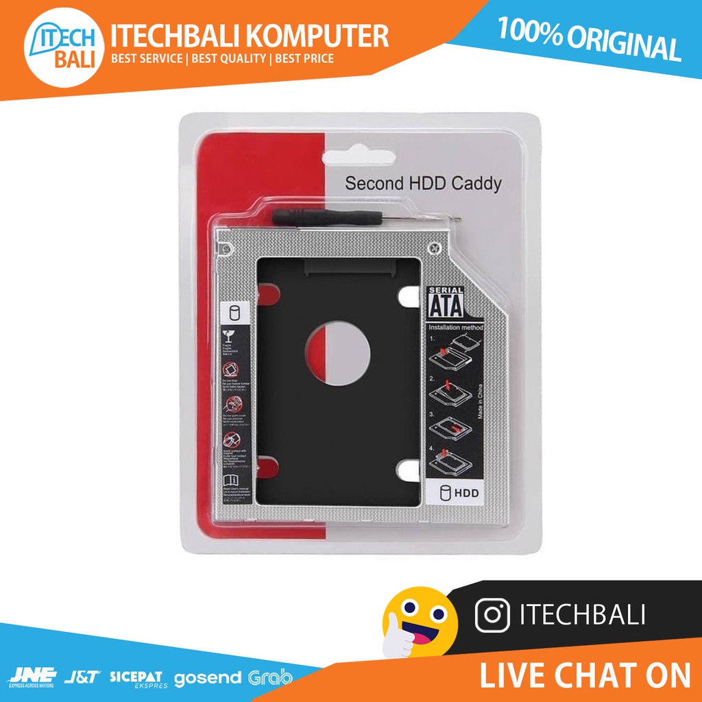Hdd Caddy M-TECH 9,5mm Slim SATA  | ITECHBALI