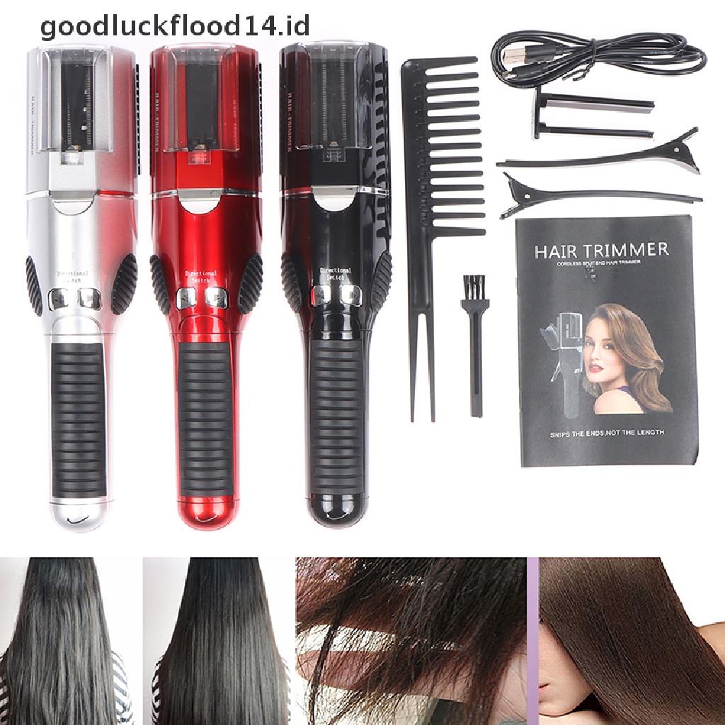 [OOID] Split Ends Hair Trimmer Styling Tool Hair Cutter Shaper Hair Razor With Comb ID
