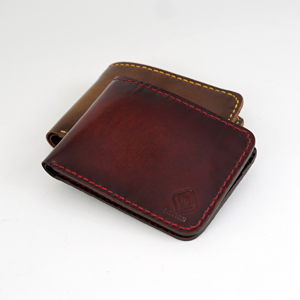 Dompet Pria DMI Kulit Sapi Asli Brush Off Handmade Bifold