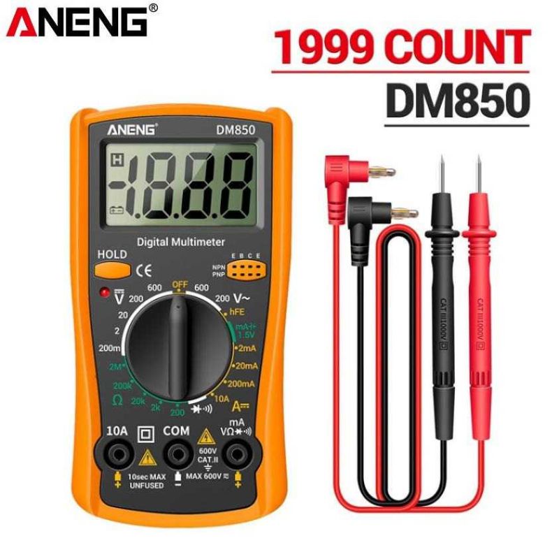 ALAT PENGUKUR TEGANGAN ARUS LISTRIK /MULTITESTER DIGITAL - MULTIMETER DIGITAL - AVOMETER DIGITAL - ANENG DM850