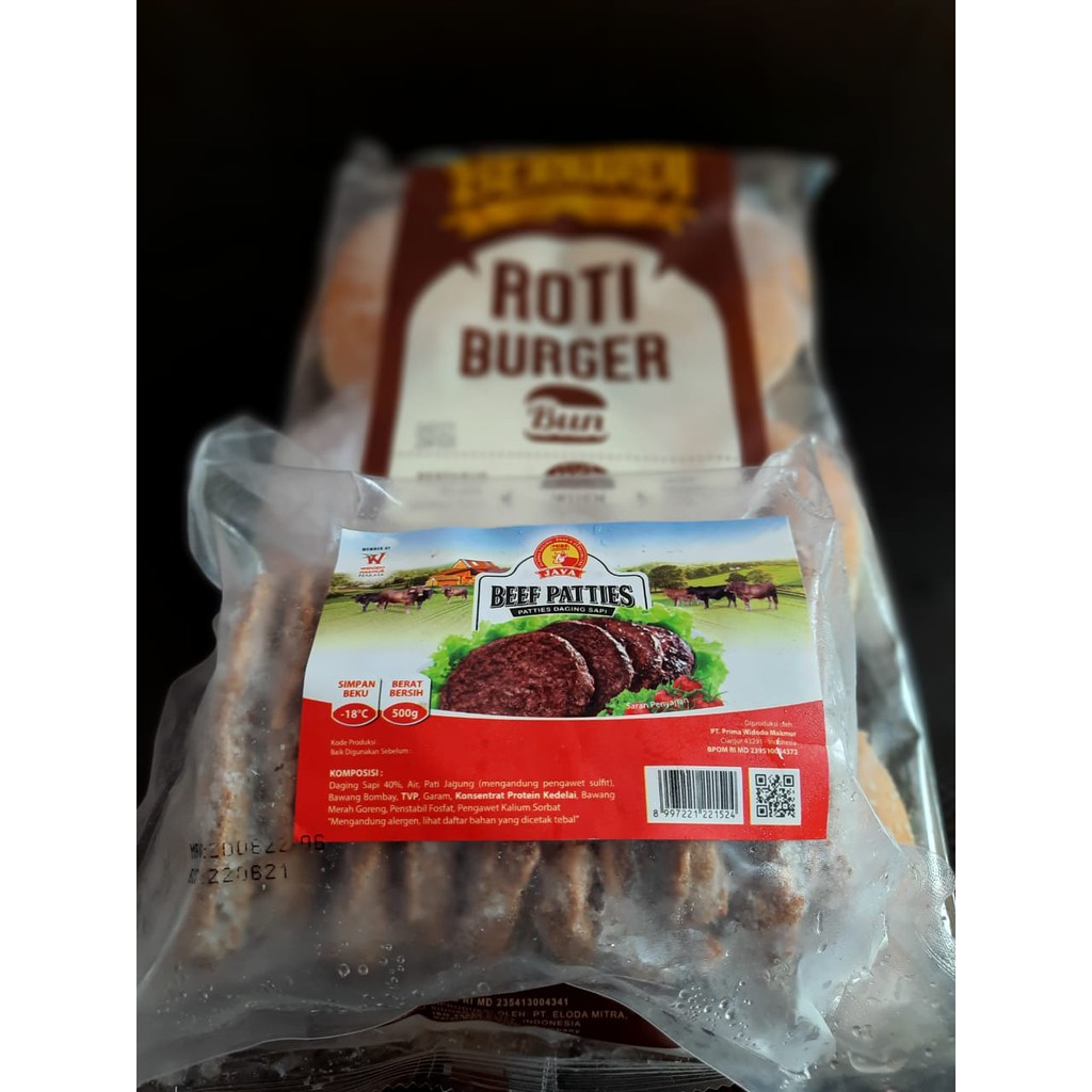 

Paket Burger daging beef paties