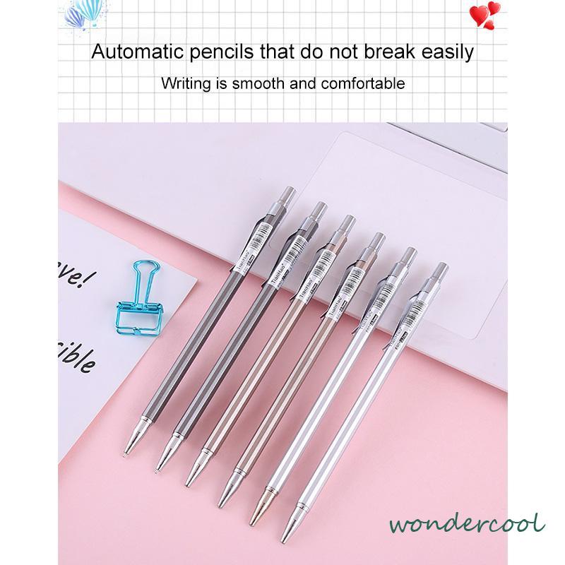 Pensil Mekanik Batang Tipis Kelas Tinggi Menengah Rendah Pegangan Yang Baik Perlengkapan Kantor Siswa-Won
