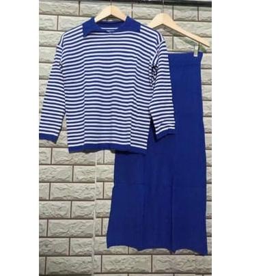LANGSUNG ATC.. One set rajut salur import | Setelan rajut import wanita | Setelan rajut import premi