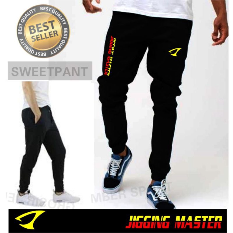 ⭐⭐⭐⭐⭐Celana Mancing Joger sepeda training olahraga jogging model sweetpant slimfit