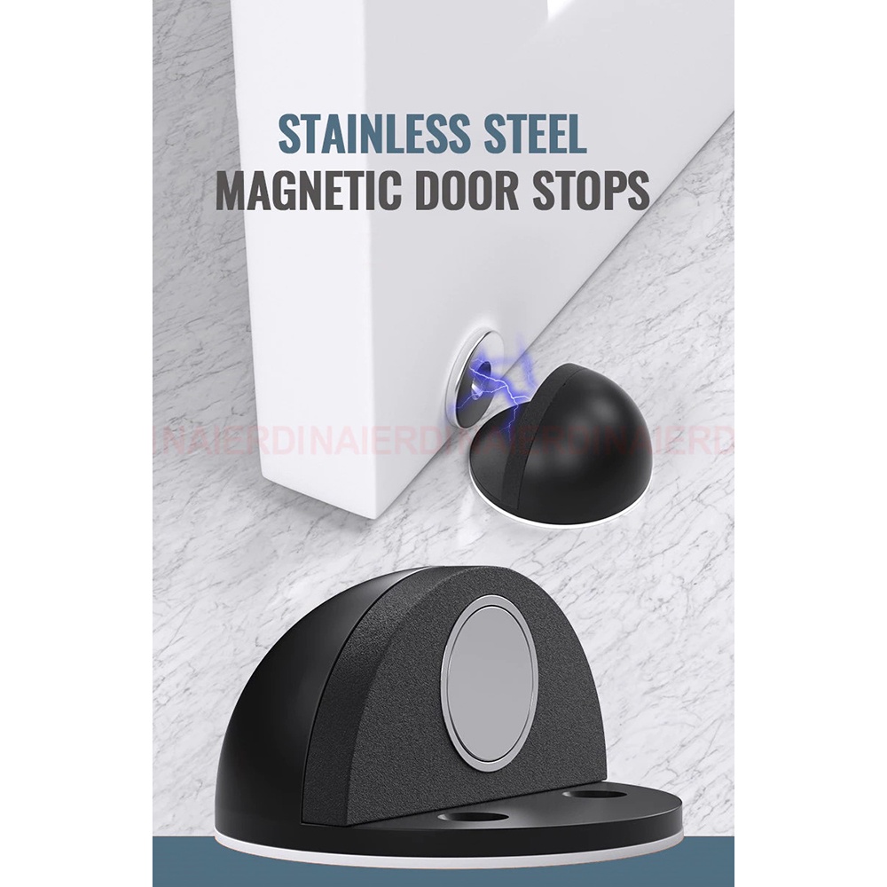 Penahan Pintu Anti-Collision Magnetic Door Stopper - Silver