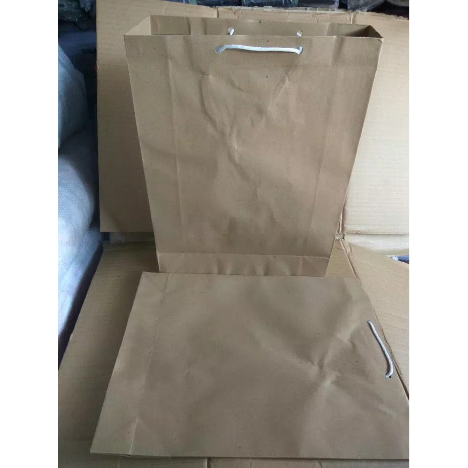 

paperbag polos polio uk 26x34- tas kertas-goodie bag-kantong kertas