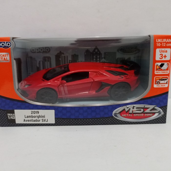 Diecast Lamborghini aventador svj 2019 diecast mobil sport apolo