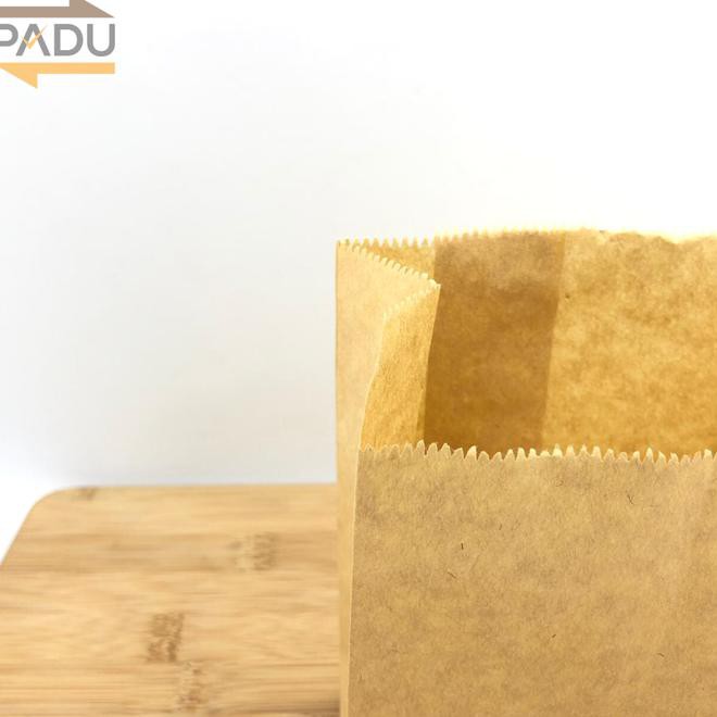 

Februari Maniss Paper Bag / Kantong Kertas (S+) - Kantong Roti / Fried Chicken / Snack - Putih Kode