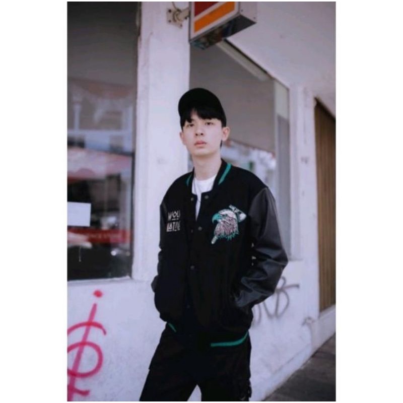 JAKET VARSITY BASEBALL JACKET LEGENDARY PRIA COTTON FLEECE