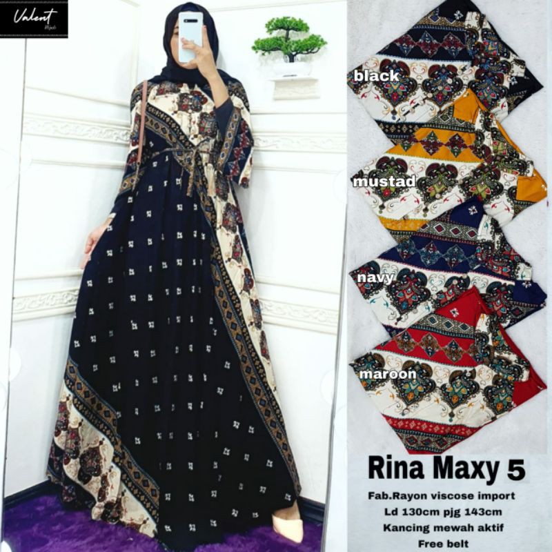 Rina Maxy/dress/bajuwanita/batik/dress/fashionmuslim/fashionwanita/haul/gamis/bajuwanita/bajumurah