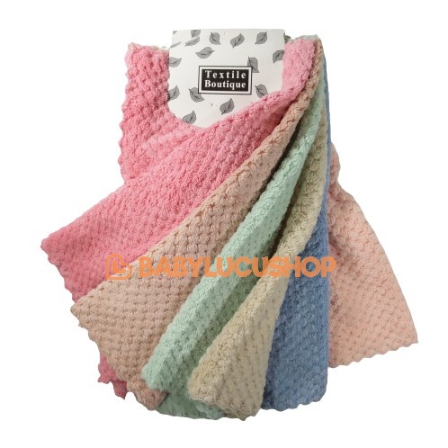 Kain Lap Piring Serbaguna Mikrofiber BESAR 30 x 30 cm Lap Cuci Anti Minyak Micro fiber Microfiber Lap Tangan Gantung | Serbet Gantung Mikrofiber Lap Tangan