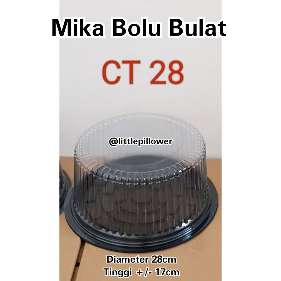 LPD (ISI 10PCS) CT28BULAT /Mika bolu bulat diameter 28cm/mika kue tart /ulang tahun/mika puding jumb