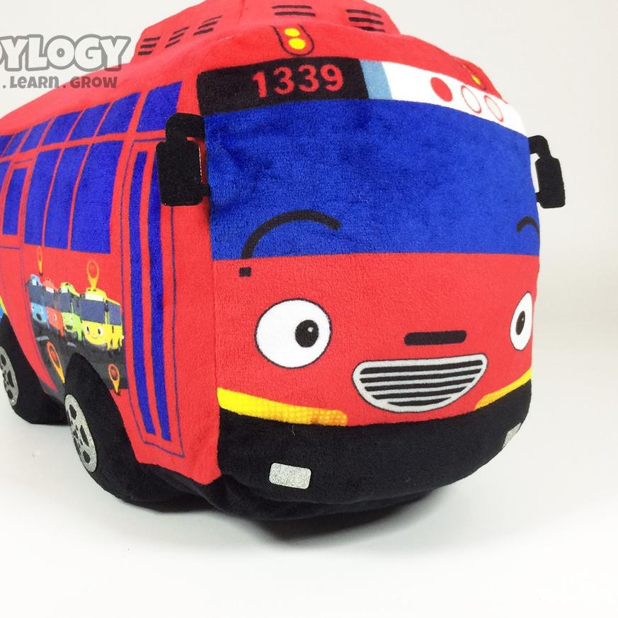 JT7 Boneka Mobil Bus Tayo Rogi Lani Gani ( Tayo Bus Stuffed Plush Doll ) 35cm - Printing - Besar .